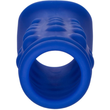 CALEXOTICS ADMIRAL BEADED FUNDA PENE SILICONA LIQUIDA AZUL