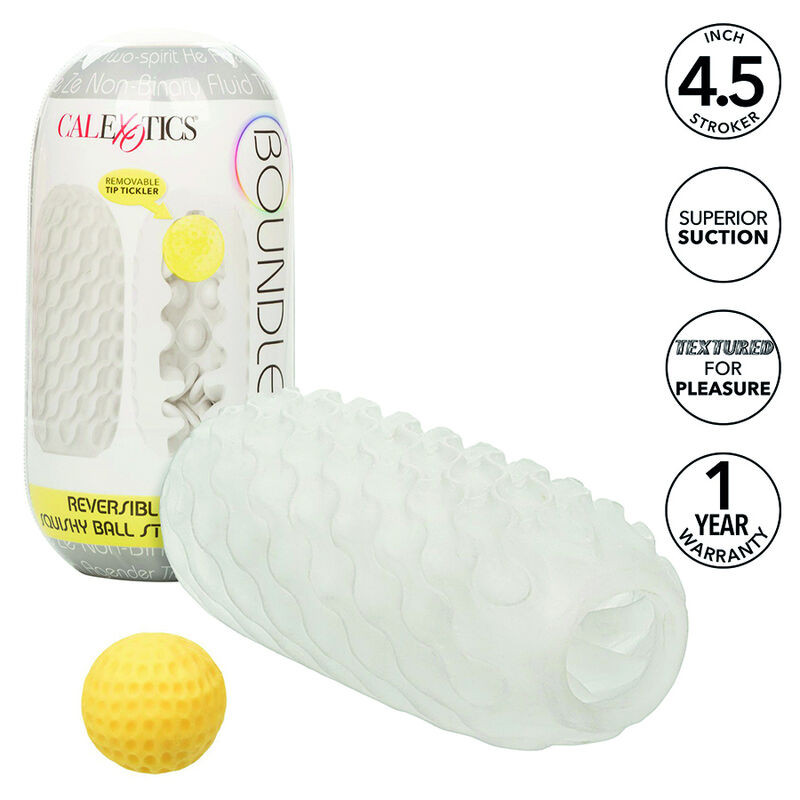 CALEXOTICS BOUNDLESS STROKER BLANDO REVERSIBLE AMARILLO