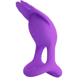 PRETTY LOVE SILAS ANILLO VIBRADOR 7 VIBRACIONES SILICONA LILA 2