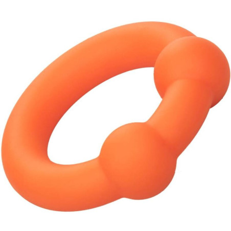 CALEXOTICS ALPHA ANILLO DOBLE BOLA NARANJA