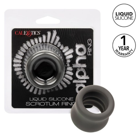 CALEXOTICS ALPHA ANILLO EXTENSION ESCROTO DOBLE NEGRO