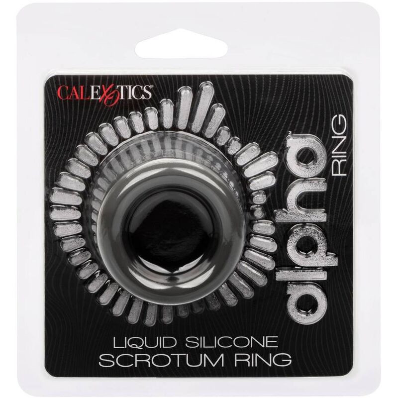 CALEXOTICS ALPHA ANILLO EXTENSION ESCROTO DOBLE NEGRO