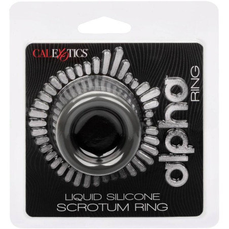 CALEXOTICS ALPHA ANILLO EXTENSION ESCROTO DOBLE NEGRO