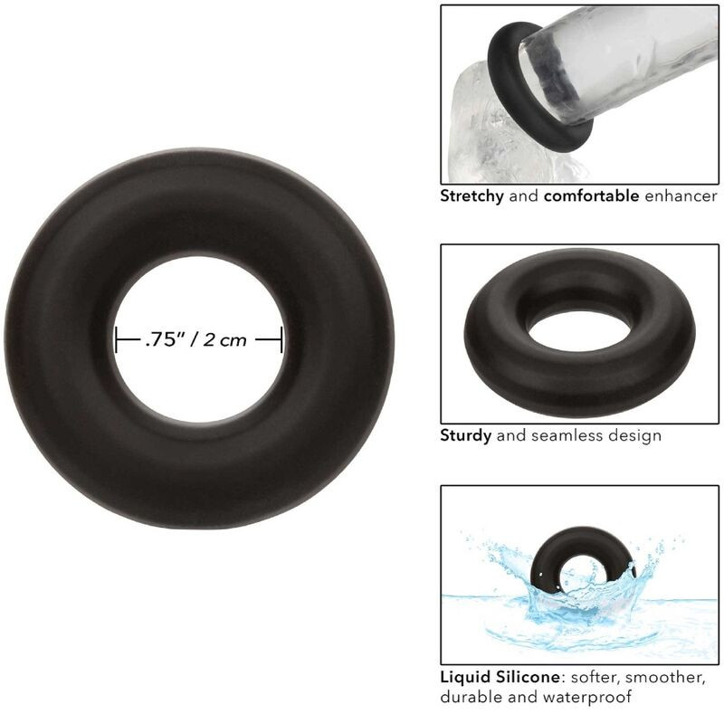 CALEXOTICS ALPHA ANILLO PROLONG MEDIO NEGRO