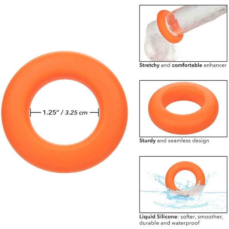 CALEXOTICS ALPHA ANILLO PROLONG GRANDE NARANJA