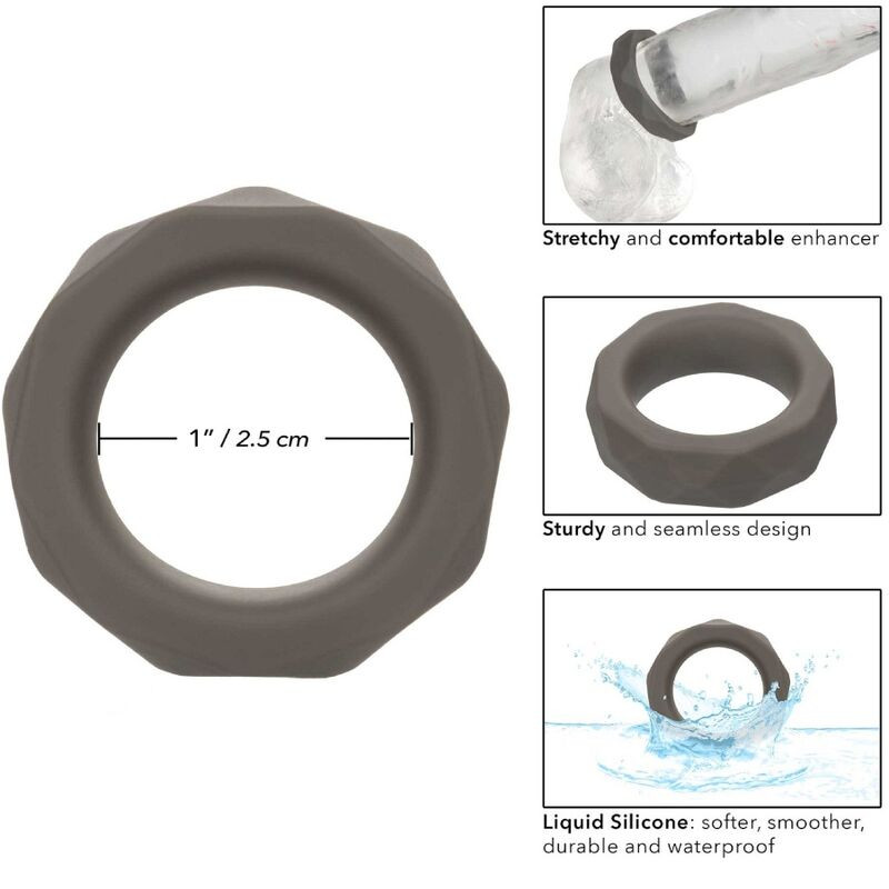 CALEXOTICS ALPHA ANILLO PROLONG PRISMTICO GRIS