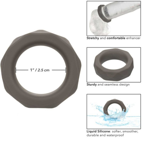 CALEXOTICS ALPHA ANILLO PROLONG PRISMTICO GRIS