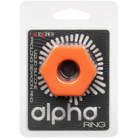 CALEXOTICS ALPHA ANILLO PROLONG SEXGONO NARANJA