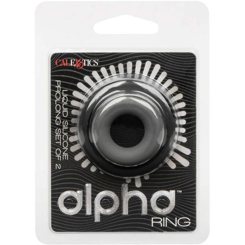 CALEXOTICS ALPHA SET DE 2 ANILLOS PROLONG GRIS