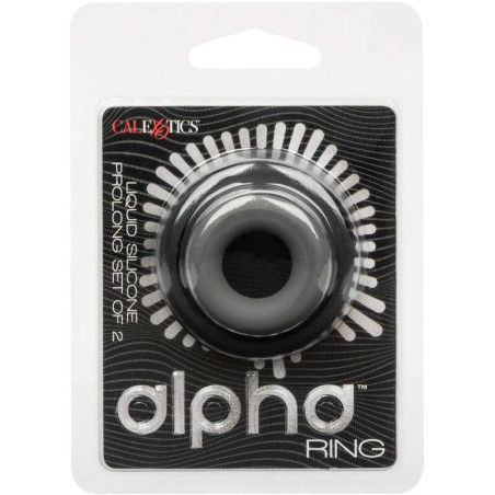 CALEXOTICS ALPHA SET DE 2 ANILLOS PROLONG GRIS