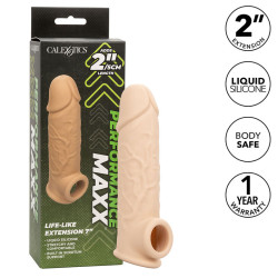 CALEXOTICS PERFORMANCE MAXX EXTENSION REALISTA 7 PIEL CLARO 2