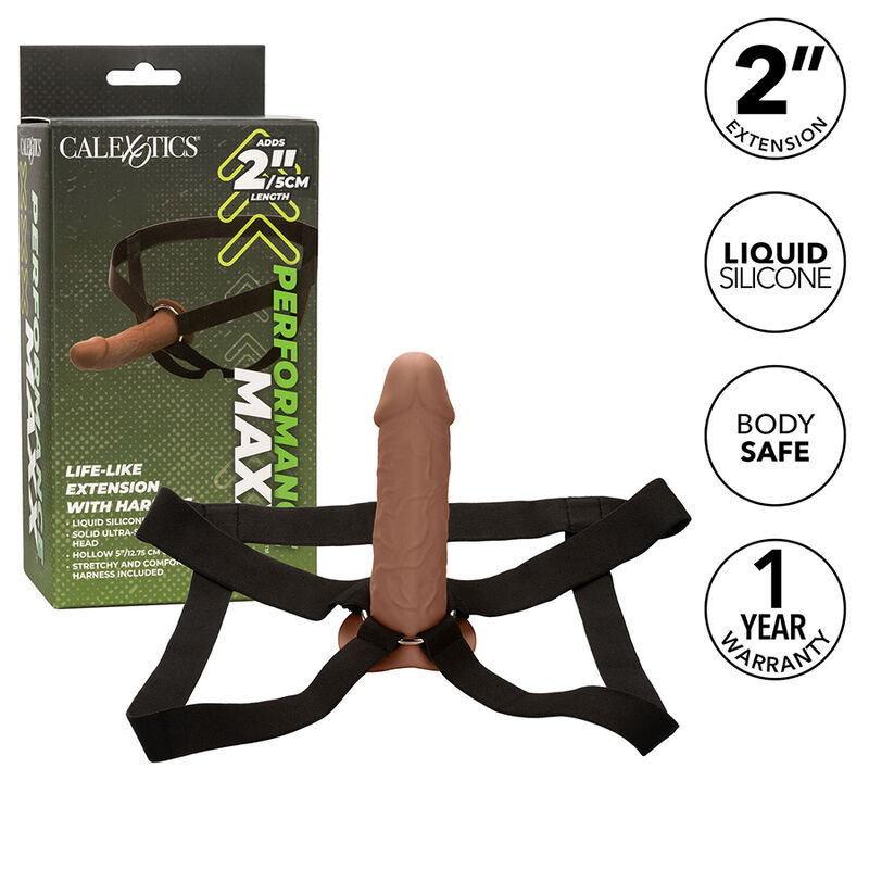 CALEXOTICS PERFORMANCE MAXX EXTENSION REALISTA CON ARNES PIEL MORENO