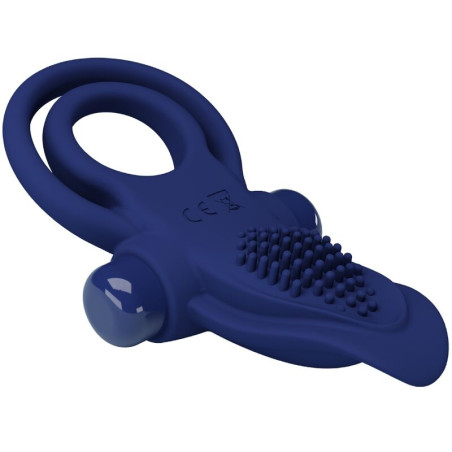 PRETTY LOVE BRONSON DOBLE ANILLO CON VIBRACION AZUL