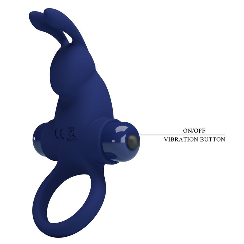 PRETTY LOVE JIRO ANILLO RABBIT CON VIBRACION AZUL