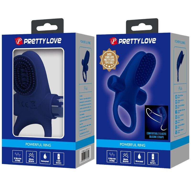 PRETTY LOVE PALLE ANILLO CON VIBRACION AZUL