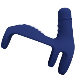 PRETTY LOVE ELISH ANILLO VIBRADOR CON EXTENSION AZUL 2