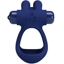 PRETTY LOVE FRANCISCO DOBLE ANILLO VIBRADOR RABBIT AZUL 2