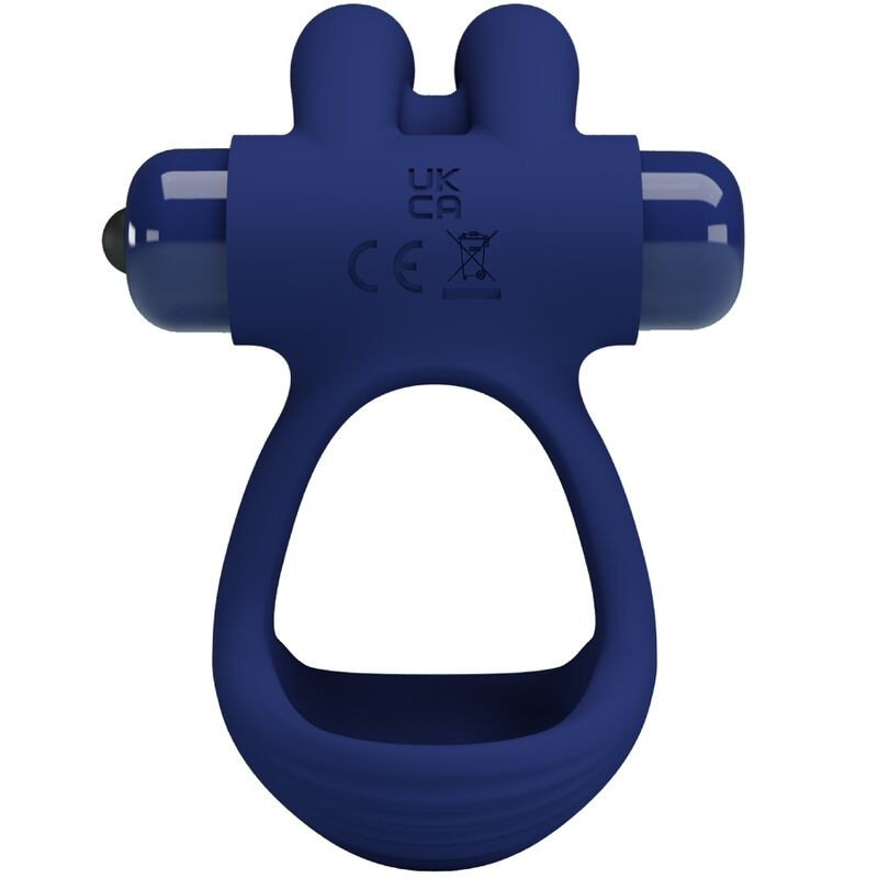 PRETTY LOVE FRANCISCO DOBLE ANILLO VIBRADOR RABBIT AZUL