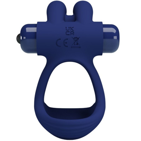 PRETTY LOVE FRANCISCO DOBLE ANILLO VIBRADOR RABBIT AZUL