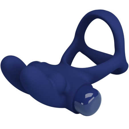 PRETTY LOVE FRANCISCO DOBLE ANILLO VIBRADOR RABBIT AZUL