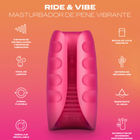 DUREX TOY MASTURBADOR VIBRADOR RIDE VIBE