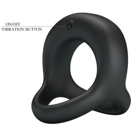 PRETTY LOVE ELLIOTT ANILLO VIBRADOR NEGRO