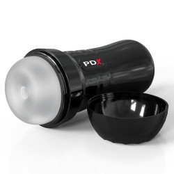PDX EXTREME SLIDE GLIDE MASTURBADOR AUTOLUBRICANTE TRANSPARENTE 2