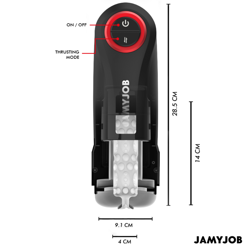 JAMYJOB GRAVITY MASTURBADOR VAGINA AUTOMATICO 5 MODOS DE EMPUJE Y EFECTO SONIDO