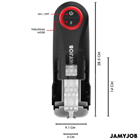 JAMYJOB GRAVITY MASTURBADOR VAGINA AUTOMATICO 5 MODOS DE EMPUJE Y EFECTO SONIDO