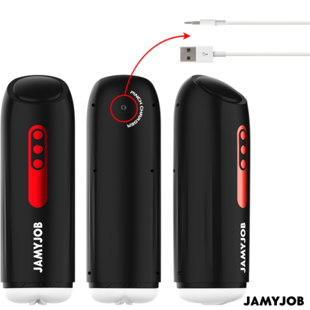 JAMYJOB PHANTOM MASTURBADOR VAGINA AUTOMATICO 5 MODOS SUCCIONADOR Y EMPUJE