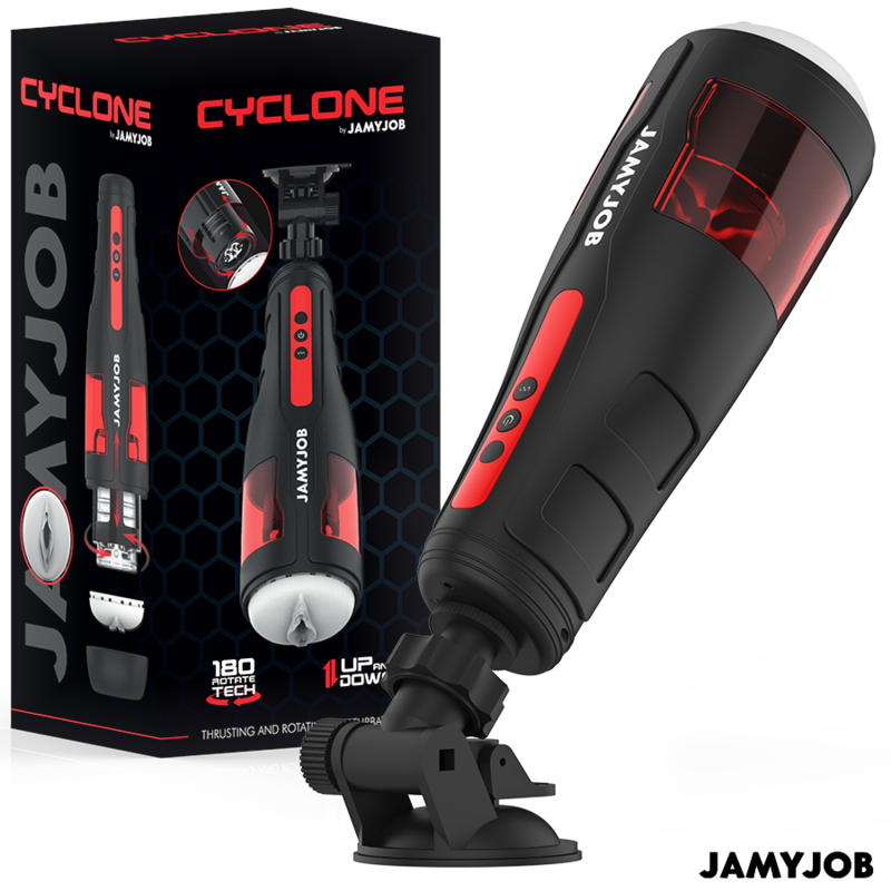JAMYJOB CYCLONE MASTURBADOR VAGINA AUTOMATICO 10 MODOS ROTACION Y EMPUJE