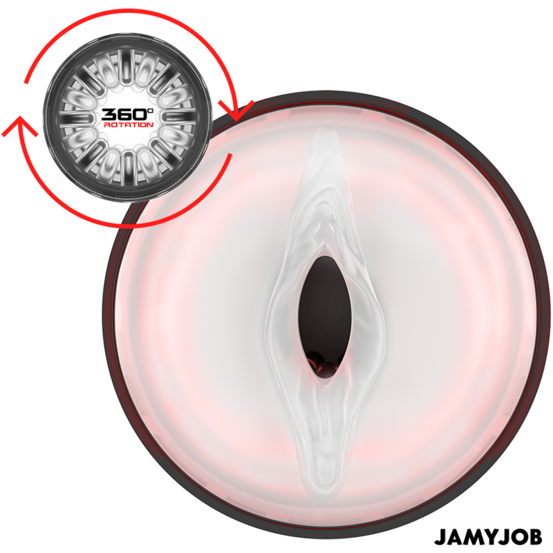 JAMYJOB CYCLONE MASTURBADOR VAGINA AUTOMATICO 10 MODOS ROTACION Y EMPUJE