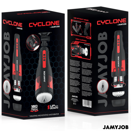 JAMYJOB CYCLONE MASTURBADOR VAGINA AUTOMATICO 10 MODOS ROTACION Y EMPUJE