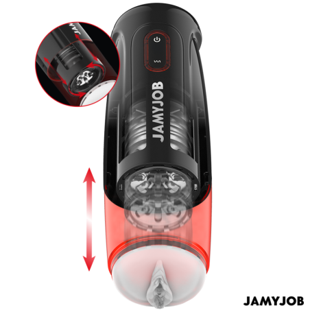 JAMYJOB STORM MASTURBADOR VAGINA AUTOMATICO 10 MODOS ROTACION Y EMPUJE