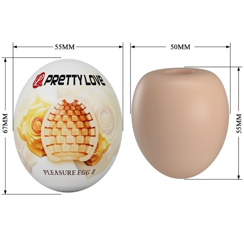 PRETTY LOVE MASTURBADOR MASCULINO HUEVO NATURAL