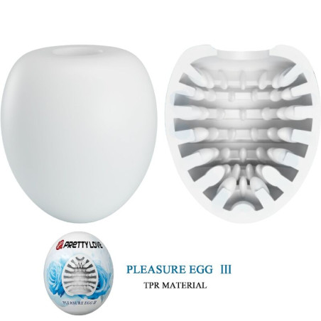 PRETTY LOVE MASTURBADOR MASCULINO HUEVO BLANCO