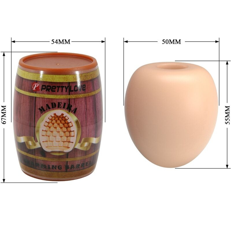 PRETTY LOVE MASTURBADOR MASCULINO HUEVO NATURAL MODELO 2