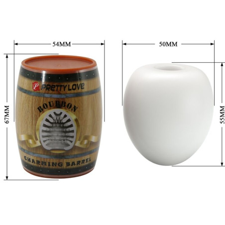 PRETTY LOVE MASTURBADOR MASCULINO HUEVO BLANCO MODELO 2