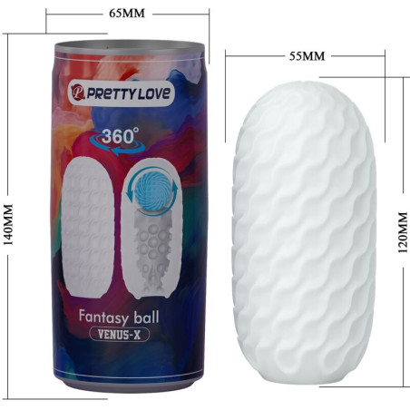 PRETTY LOVE VENUS X MASTURBADOR MASCULINO MODELO 2 BLANCO