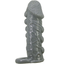 PRETTY LOVE FUNDA REALISTICA ALARGADORA Y RETARDANTE PARA PENE GRIS 2
