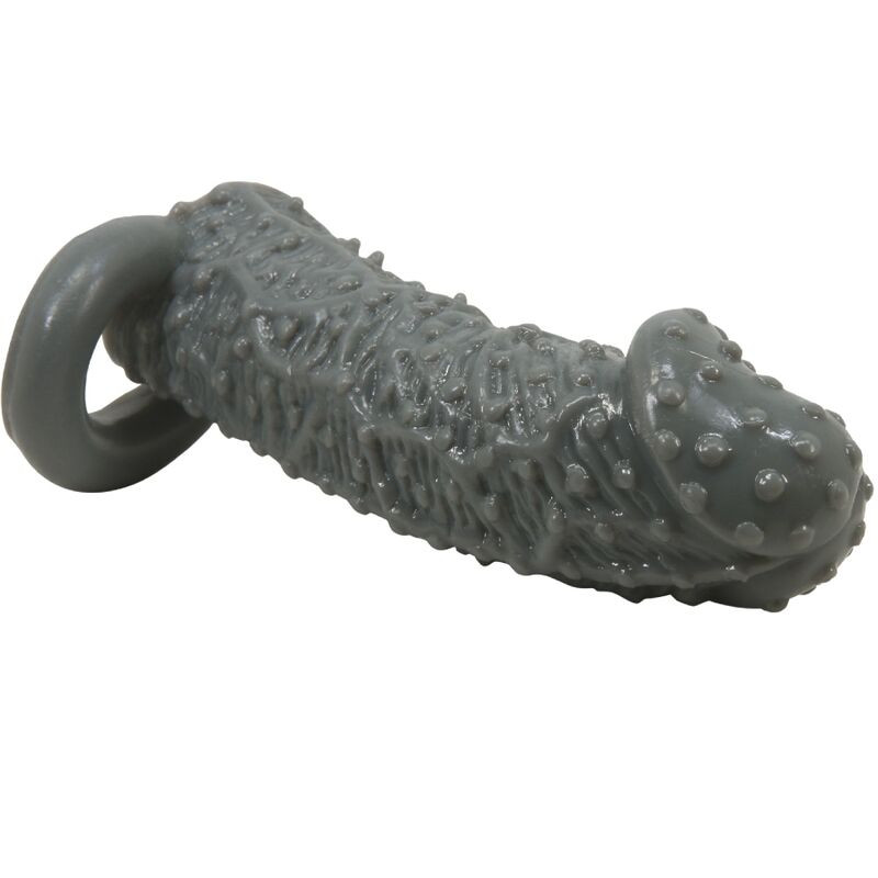 PRETTY LOVE FUNDA REALISTICA ALARGADORA Y RETARDANTE PARA PENE MODELO 2 GRIS