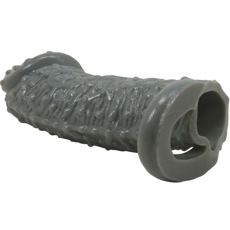 PRETTY LOVE FUNDA REALISTICA ALARGADORA Y RETARDANTE PARA PENE MODELO 2 GRIS