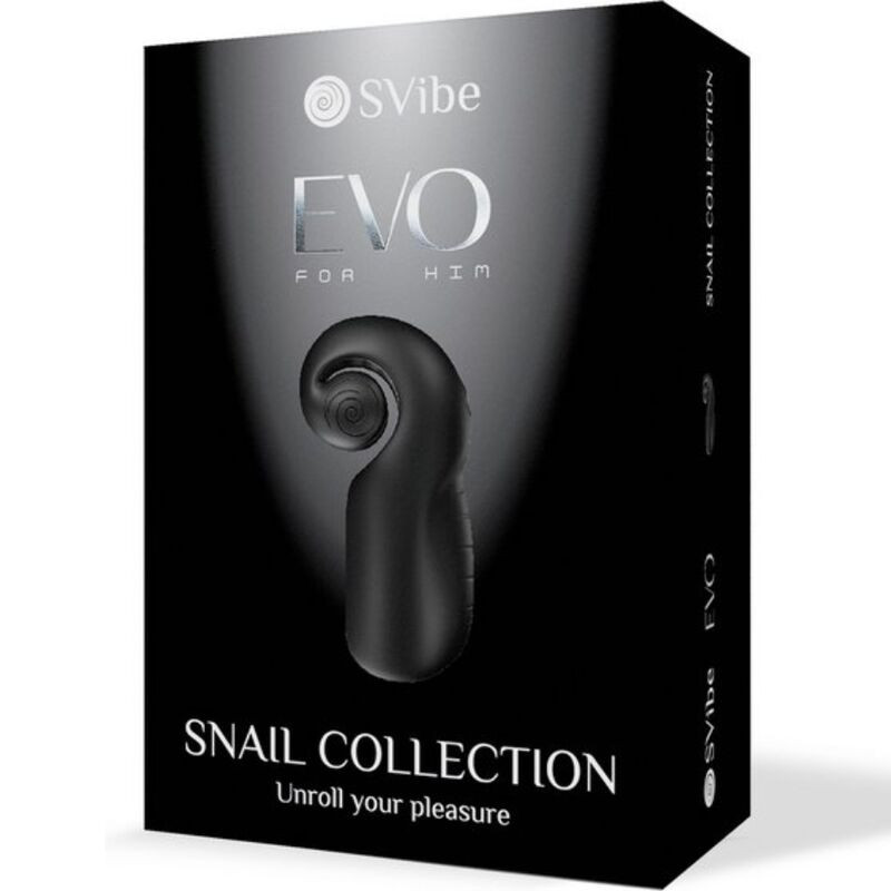 SNAIL VIBE EVO FOR HIM MASTURBADOR MASCULINO SLIDE NROLL NEGRO