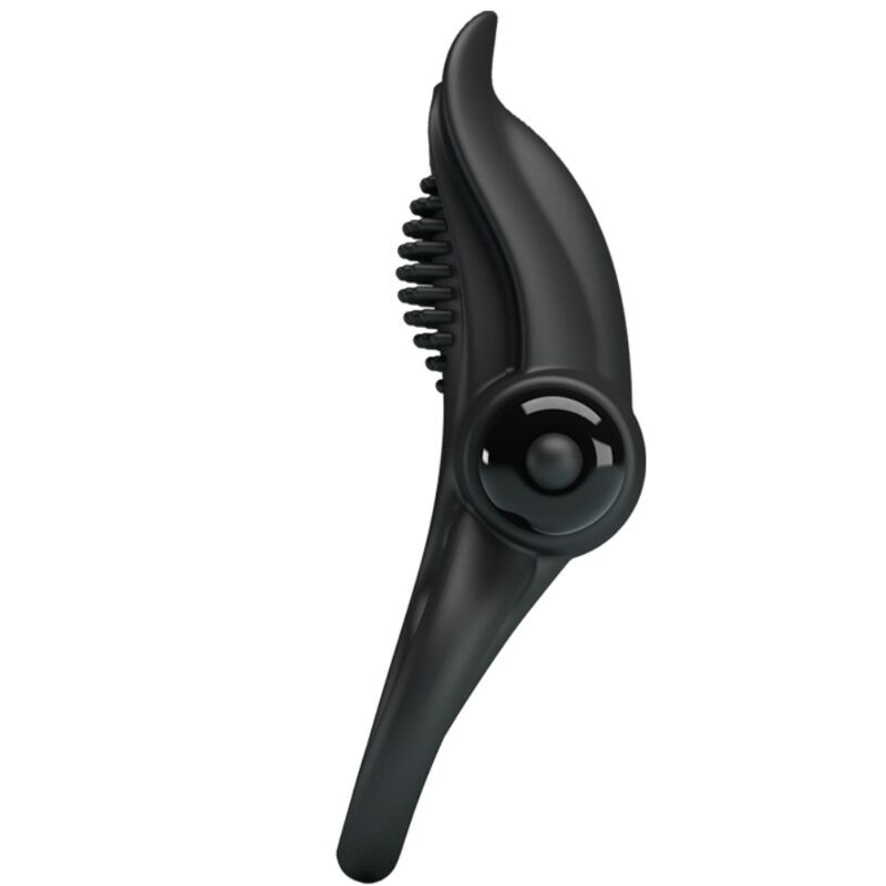 PRETTY LOVE DOBLE ANILLO VIBRADOR ESTIMULADOR CLITORIS 10 VIBRACIONES NEGRO