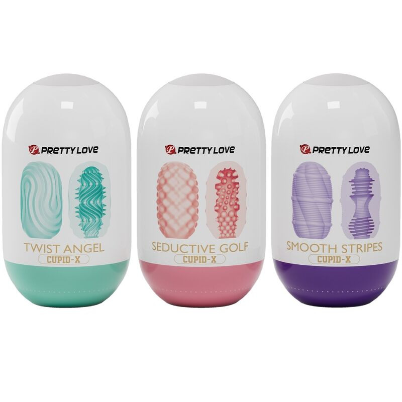 PRETTY LOVE CUPID X 18 MASTURBADORES MASCULINOS DIFERENTES TEXTURAS