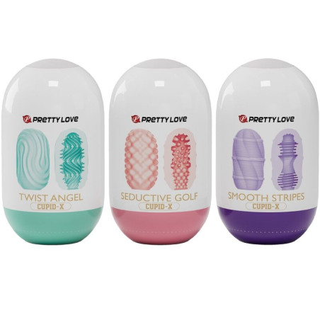 PRETTY LOVE CUPID X 18 MASTURBADORES MASCULINOS DIFERENTES TEXTURAS