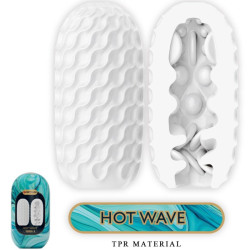 PRETTY LOVE HOT WAVE MASTURBADOR MASCULINO SILICONA BLANCO 2