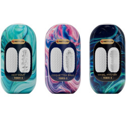 PRETTY LOVE VENUS X 15 MASTURBADORES MASCULINOS SILICONA BLANCO 2