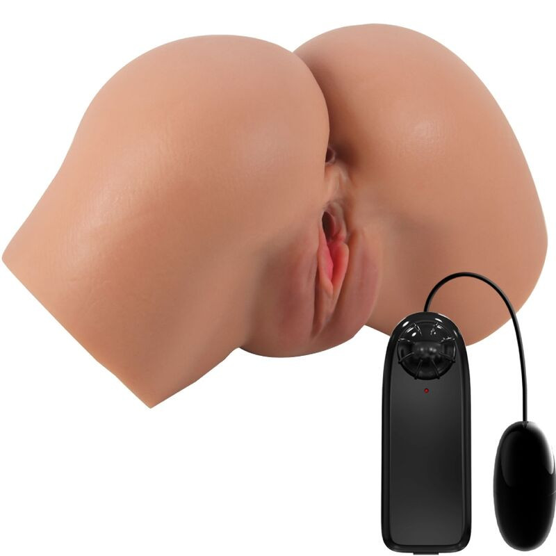 CRAZY BULL HAILEY TRASERO VIBRADOR CON VAGINA Y ANO REALISTICO CONTROL REMOTO