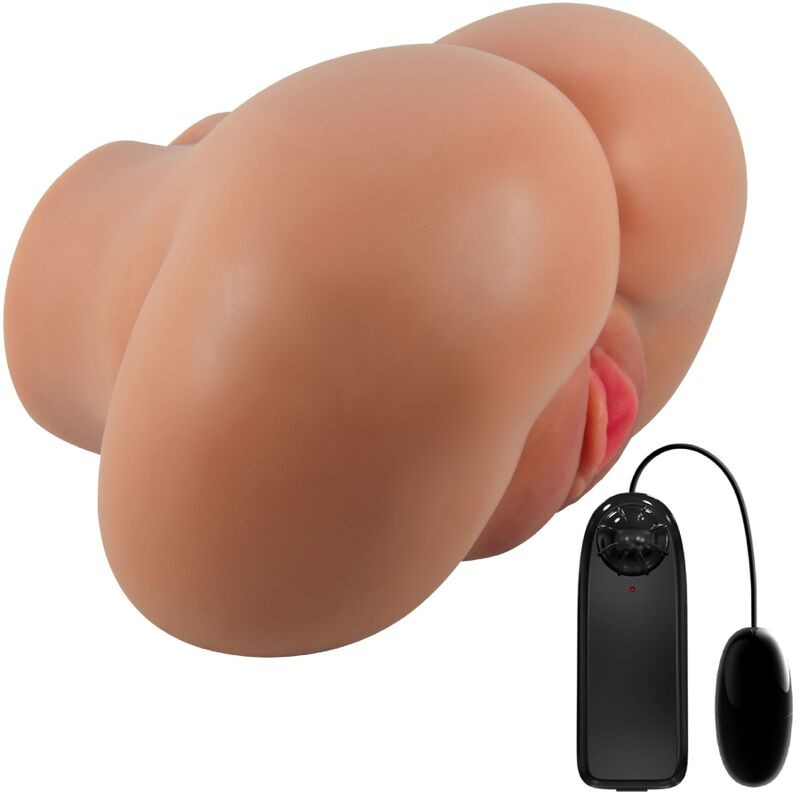 CRAZY BULL LUNA TRASERO VIBRADOR CON VAGINA Y ANO REALISTICO CONTROL REMOTO
